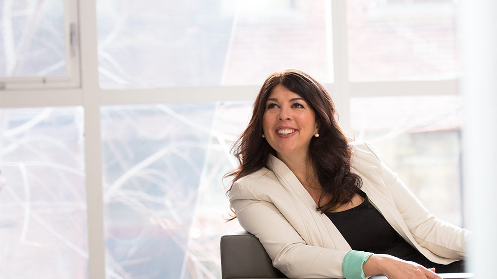 Works Principal Lorie Brière os photographed in her office.