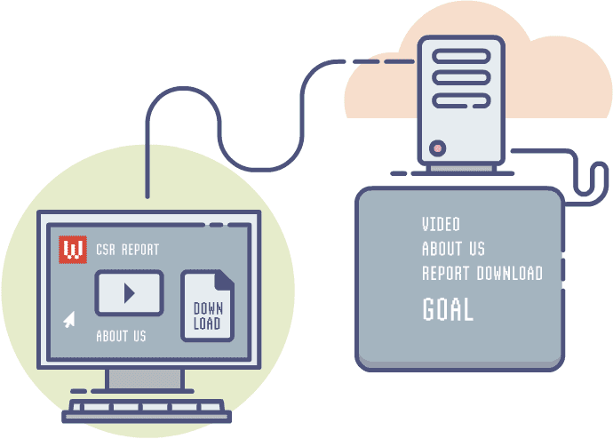 An animation demonstrates how the Goal function works in Google Analytics.